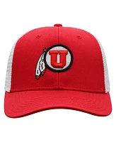 Top of the World Men's Red/White Utah Utes Victory Baseline Adjustable Trucker Hat
