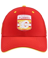 Fanatics Men's Red Calgary Flames Authentic Pro Draft Stretch-Fit Hat