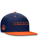 Fanatics Men's Navy Edmonton Oilers Snapback Hat