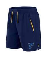 Fanatics Men's Navy St. Louis Blues Authentic Pro Rink Performance Shorts