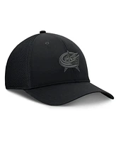 Fanatics Men's Black Columbus Blue Jackets Pro Road Logo Mesh Flex Hat