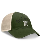 Top of the World Men's Hunter Green Ole Miss Rebels Oht Military Appreciation Glory Trucker Adjustable Hat