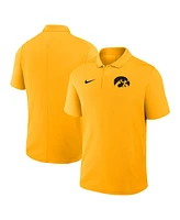 Nike Men's Gold Iowa Hawkeyes Primetime Victory Primary Logo Performance Polo Shirt