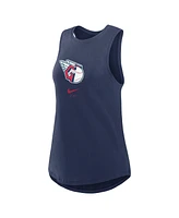 Nike Women's Navy Cleveland Guardians Legacy Icon High Neck Performance Tank Top