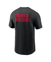 Nike Men's Georgia Bulldogs 2-Hit Stacked T-Shirt