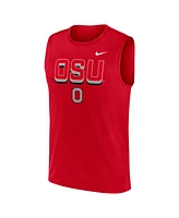 Nike Men's Scarlet Ohio State Buckeyes Primetime Tricode Legend Performance Tank Top