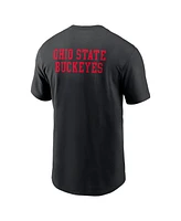Nike Men's Black Ohio State Buckeyes 2-Hit Stacked T-Shirt
