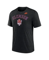 Nike Men's Heather Black Clemson Tigers Legacy Arch Tri-Blend T-Shirt