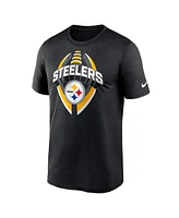 Nike Men's Black Pittsburgh Steelers Legend Icon Performance T-Shirt