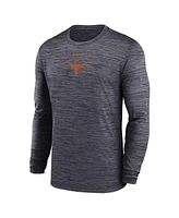 Nike Men's Texas Longhorns 2025 Sideline Velocity Performance Long Sleeve T-Shirt