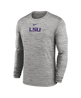 Nike Men's Lsu Tigers 2025 Sideline Velocity Performance Long Sleeve T-Shirt