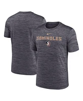Nike Men's Black Florida State Seminoles 2025 Sideline Velocity Performance T-Shirt