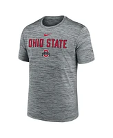 Nike Men's Charcoal Ohio State Buckeyes 2025 Sideline Velocity Performance T-Shirt