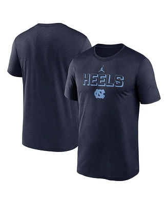 Jordan Men's Navy North Carolina Tar Heels 2025 Sideline Legend Performance T-Shirt