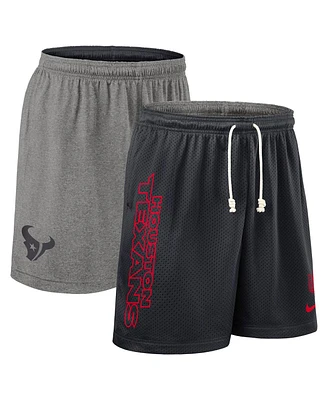 Nike Men's Navy Houston Texans Sideline Reversible Performance Shorts