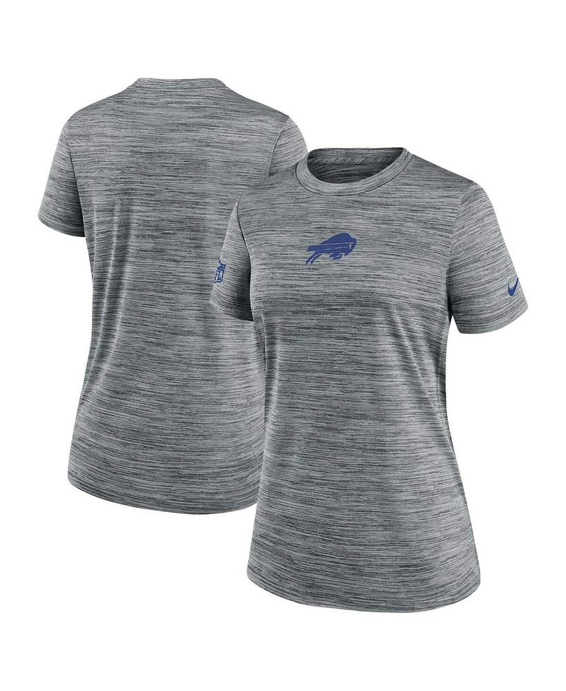 Nike Women's Heather Gray Buffalo Bills Offensive Line Velocity Performance T-Shirt