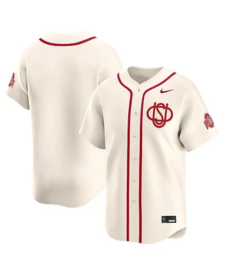 Nike Men's Cream Ohio State Buckeyes Limited Alternate Wordmark Jersey