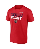 Fanatics Men's Red Florida Panthers 2025 Stanley Cup Playoffs Breakout T-Shirt