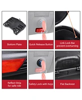 Ahr 30L Motorcycle Tour Tail Box Scooter Trunk Luggage Top Lock Storage Carrier Case