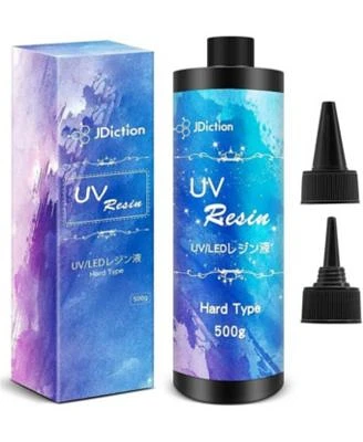 Jdiction Uv Resin 500g Upgrade Ultraviolet Epoxy Resin Crystal Clear Hard Glue Solar Cure Sunlight Activated Resin Kit For Handmade Jewelry Diy Craft Decoration Casting Coating