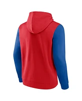 Fanatics Men's Red Philadelphia Phillies Outline Fleece Pullover Hoodie