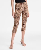 I.n.c. International Concepts Women's Cheetah-Print Capri Pants, Exclusively at Macy's