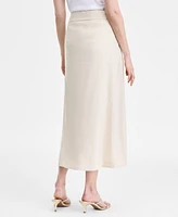I.n.c. International Concepts Women's Linen-Blend Maxi Skirt, Exclusively at Macy's
