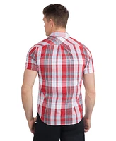 Ecko Unltd Men's Worker Short Sleeve Woven Shirt