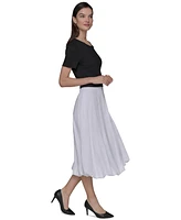 Karl Lagerfeld Paris Women's Bubble Skirt Midi Dress