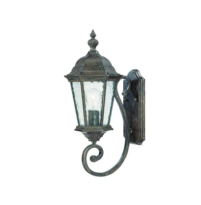 Wall Mounted One Light Carousel Lantern for Indoor and Outdoor Use