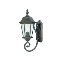 Wall Mounted One Light Carousel Lantern for Indoor and Outdoor Use