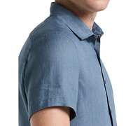 Perry Ellis Men's Solid Linen Shirt
