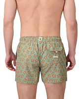 Sunset and Vines Men's Star-Pattern Woven Swim Trunks