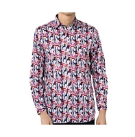 Luchiano Visconti Men's Multicolor Swirl shirt