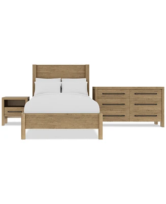Davie 3-Pc. Full Set (Panel Bed, Dresser & 1-Drawer Nightstand)
