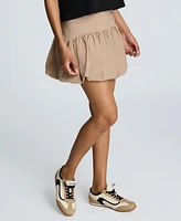 Kenneth Cole Women's Bubble-Hem Side-Zip Mini Skirt