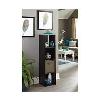 Closetmaid Decorative Stackable 4-Cube Cubeicals Organizer Storage, Espresso