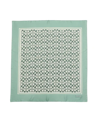 Coach Women's Vintage Signature Print Silk Square Scarf