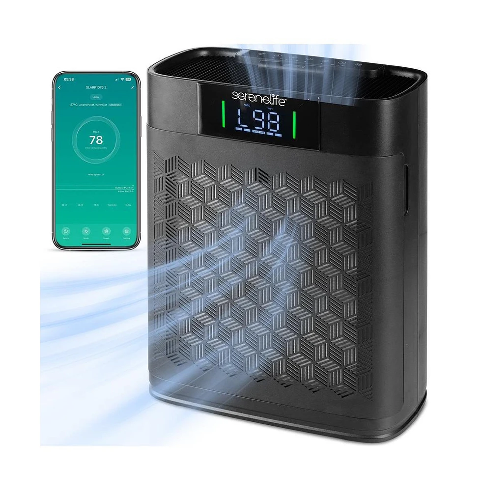 High-Performance Air Purifier with Sleep Mode, Automatic and Filter Replacement for Bedrooms, Offices, Living Rooms
