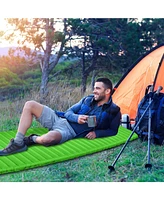 3 Inch Thick Inflatable Waterproof Camping Sleeping Pad-Green