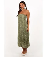 Petal and Pup Women's Sylvie Strapless Midi Dress