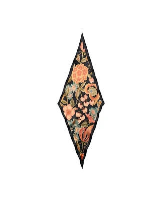 Coach Women's Bad Taste Floral Silk Diamond Scarf