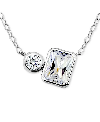 Giani Bernini Cubic Zirconia Collar Necklace, 16" + 2" extender, Exclusively at Macy's