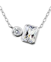 Giani Bernini Cubic Zirconia Collar Necklace, 16" + 2" extender, Exclusively at Macy's