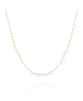 Spero London Love Heart Sterling Silver Chain Necklace