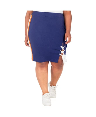 Poetic Justice Plus Lace-Up Side Slit Athleisure Skirts