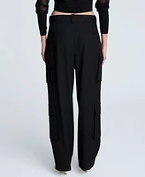 Kenneth Cole Women's Fly-Front Pleated Cargo Pants