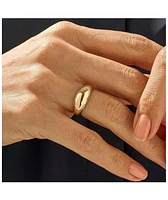 Spero London Sterling Silver Dome Crescent Ring