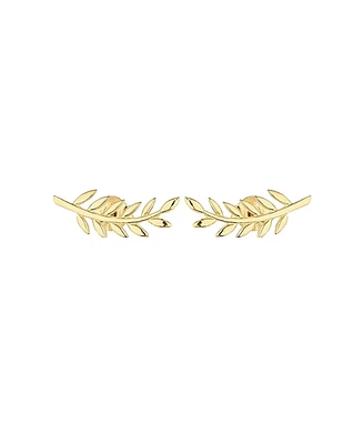 Spero London Wheat Earrings Ear Of Sterling Silver Stud Earring