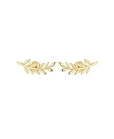 Spero London Wheat Earrings Ear Of Sterling Silver Stud Earring